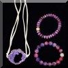 J13. Purple stone jewelry. 
